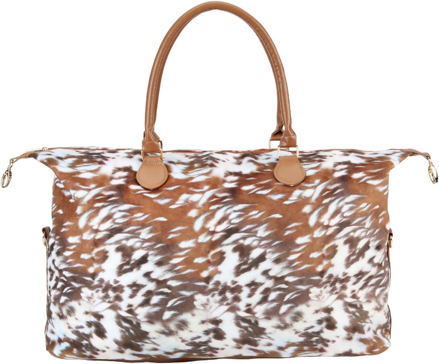 Weekender Bag Duffle Bag for Women Large Travel Tote Bag Overnight Weekend Bags with Shoulder Strap Cow Leopard Atzec…