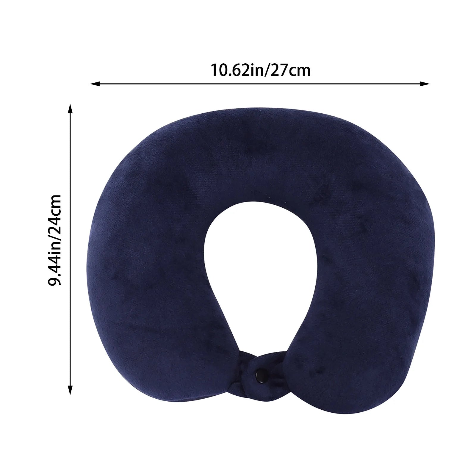 Travel Neck Pillow Memory Foam Airplane Comfort for Neck Sleeping Washable Cover Adjustable Travel Pillows for Traveling, Car, Home, Office, Travel Neck Flight Pillow (Light Blue)