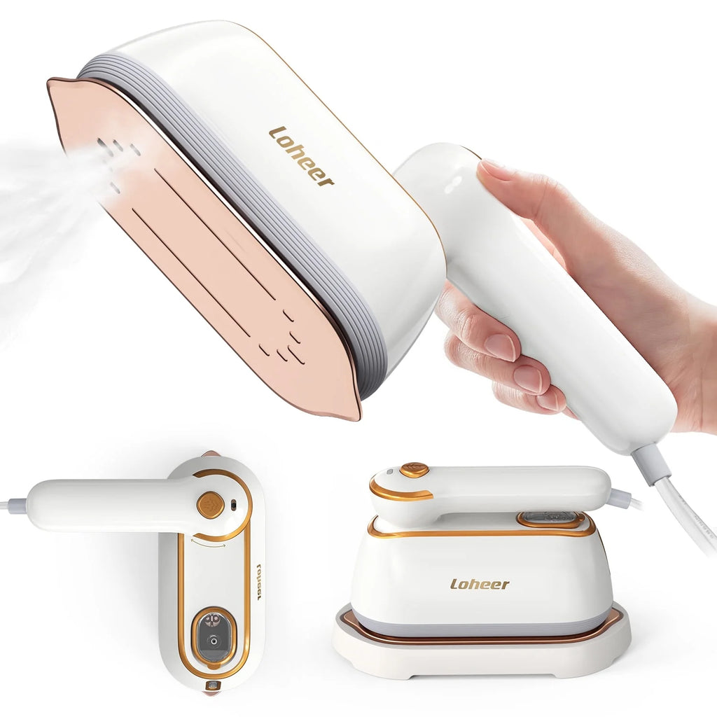 Travel Steamer for Clothes, 1300W Portable Steam Iron, 15S Fast Heat-Up, Clothes Steamer