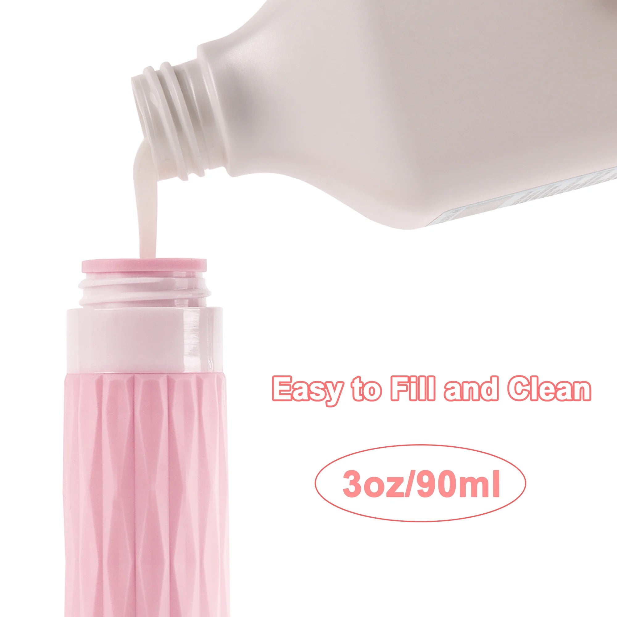 Travel Bottles for Toiletries, TSA Approved Travel Size Containers, 3Oz Silicone Squeezable Bottles, BPA Free, Leakproof Travel Toiletries Bottles for Shampoo, Conditioner (Colorful)
