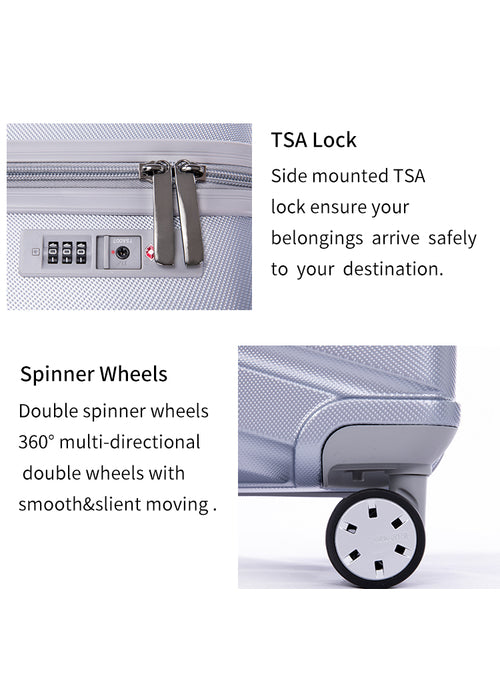 Suitcase Hardside Luggage Sets 3 Pieces