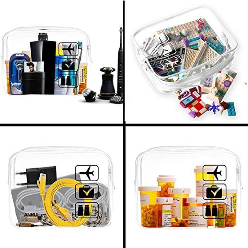 Makeup Bags Clear Cosmetic Bag for Women Small Makeup Pouch for Girls/Kids Travel Toiletries Organizer Bags Waterproof Travel Liquids Storage Bags